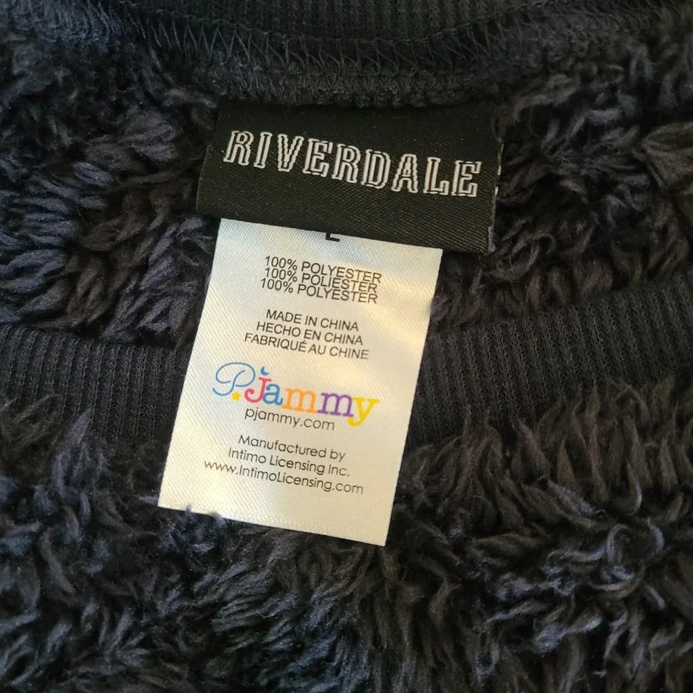 INTIMO Riverdale Womens' Southside Serpents Fleece Pajama Top Only Size Large